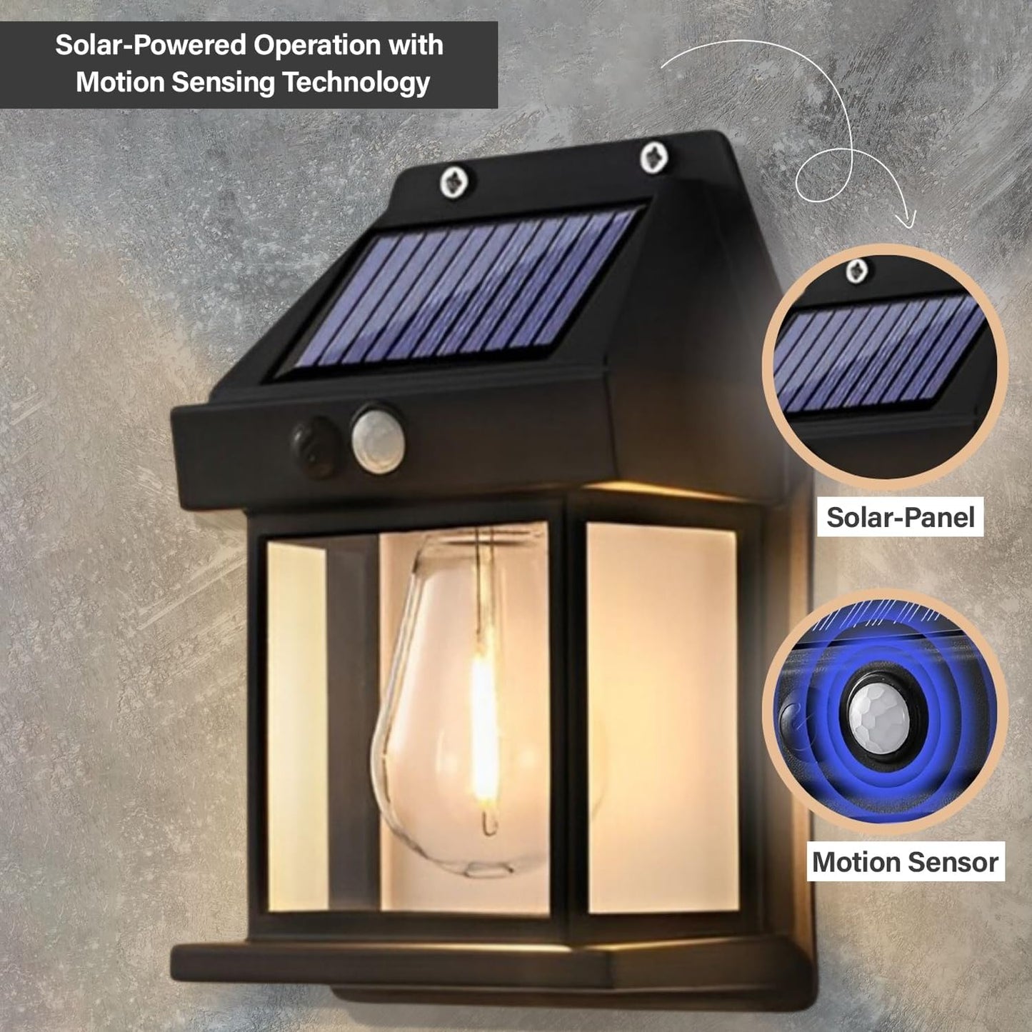 Solar Wall Bulb Light